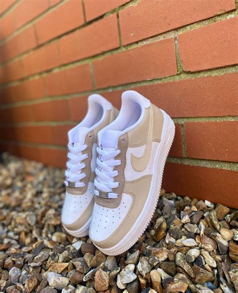 nike air force 1 - custom nuance beige|nike air force 1 tm.